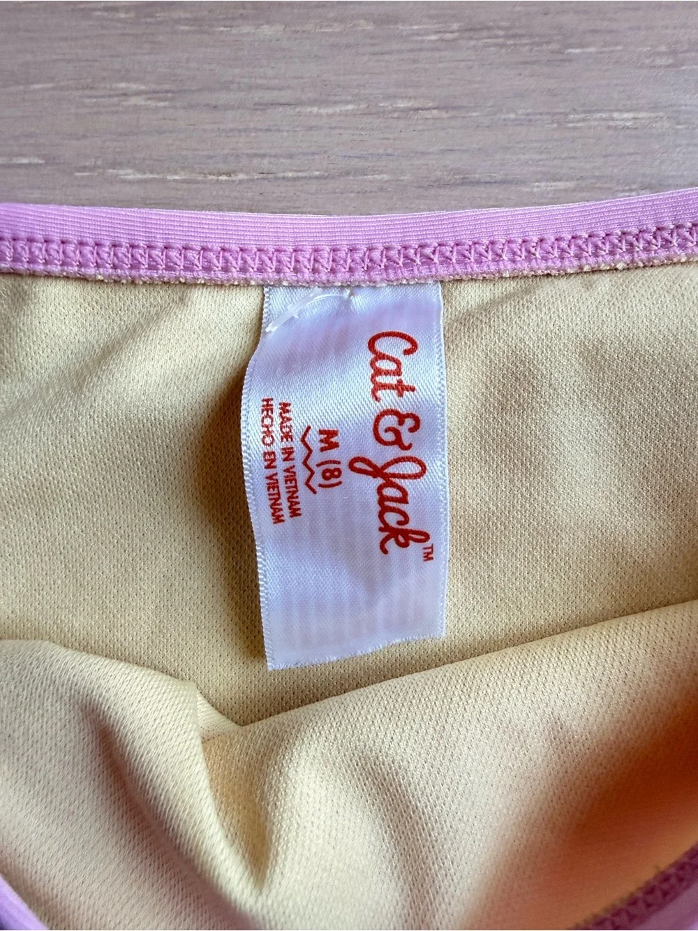 Cat & Jack Pink Pineapple Two-Piece Swim Set - Size M(8)